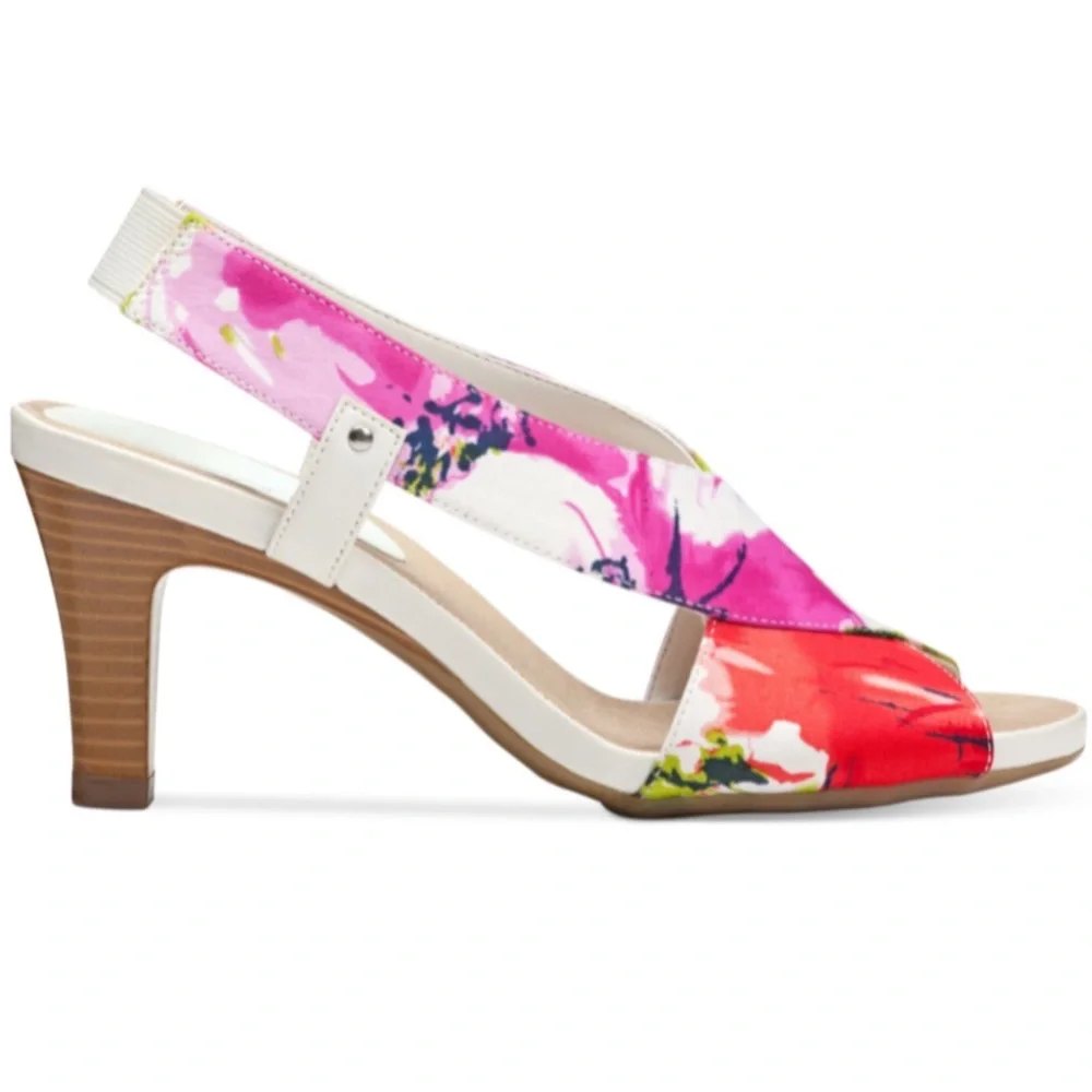 Aerosoles Floral Rewrote Canvas Slingback